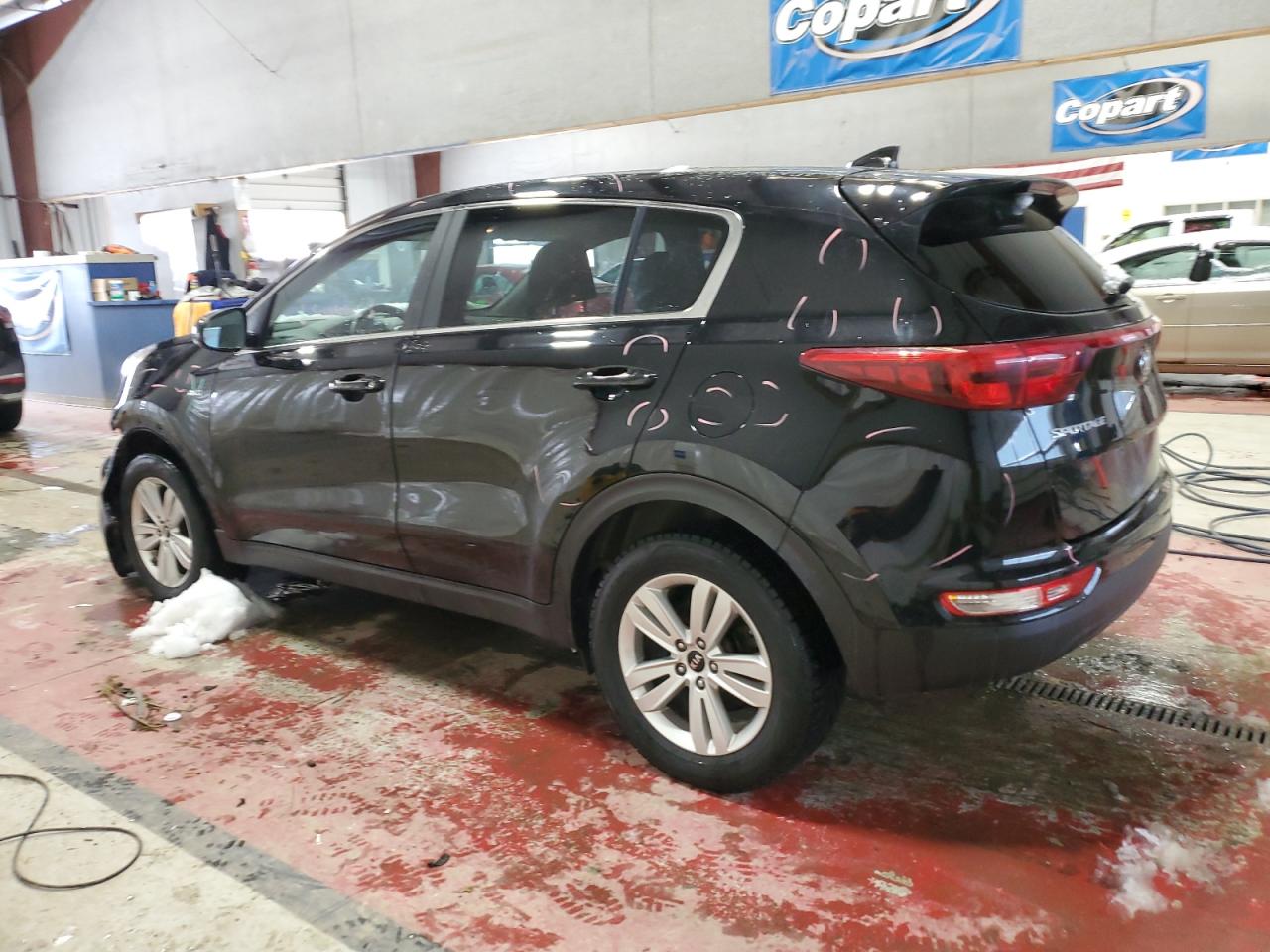 2017 KIA Sportage VIN KNDPMCAC1H7208209 Copart auction photo, front end / side damage thumbnail 2