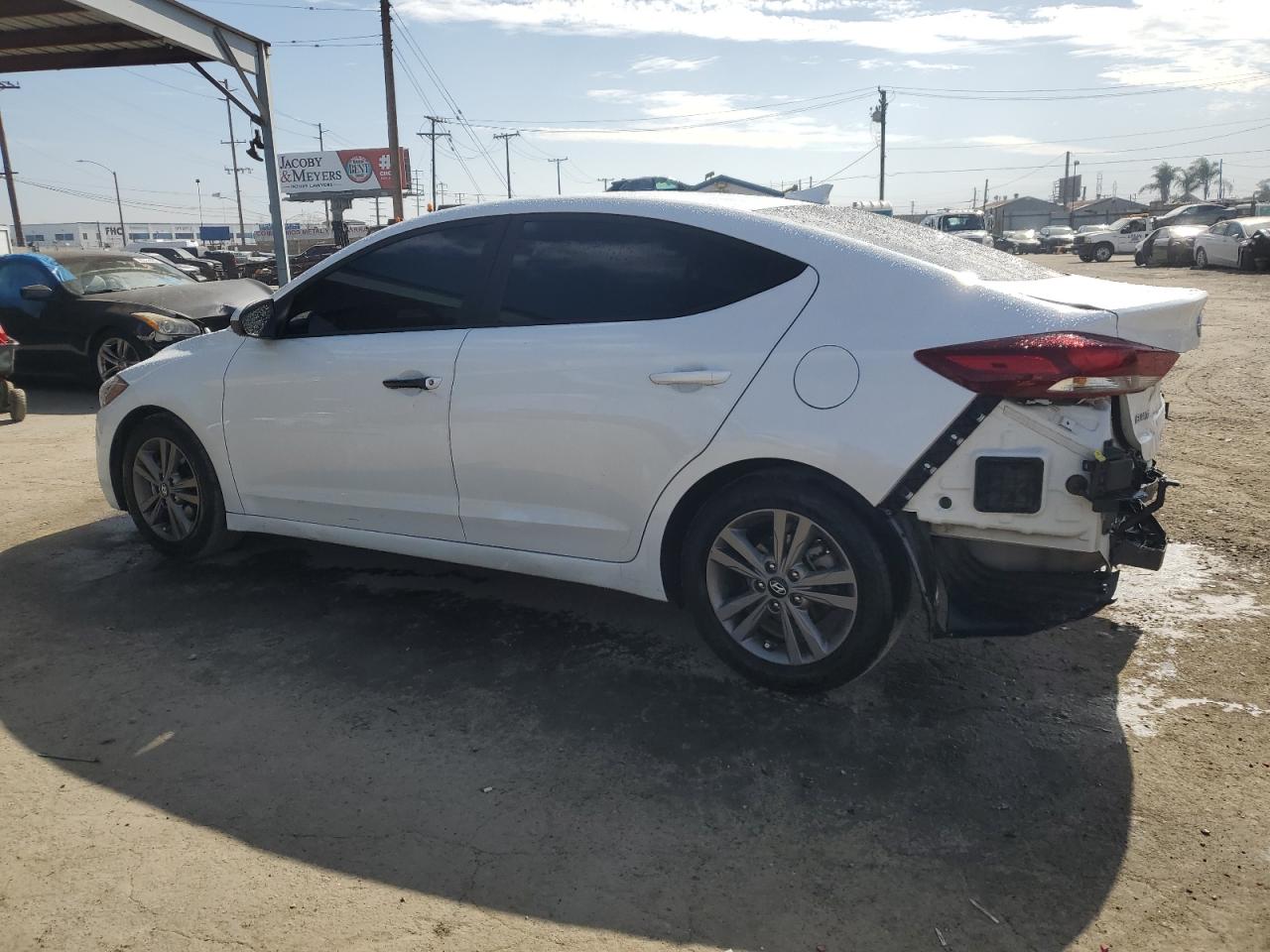 2018 Hyundai Elantra VIN 5NPD84LFXJH348328 Copart auction photo, rear end damage thumbnail 2