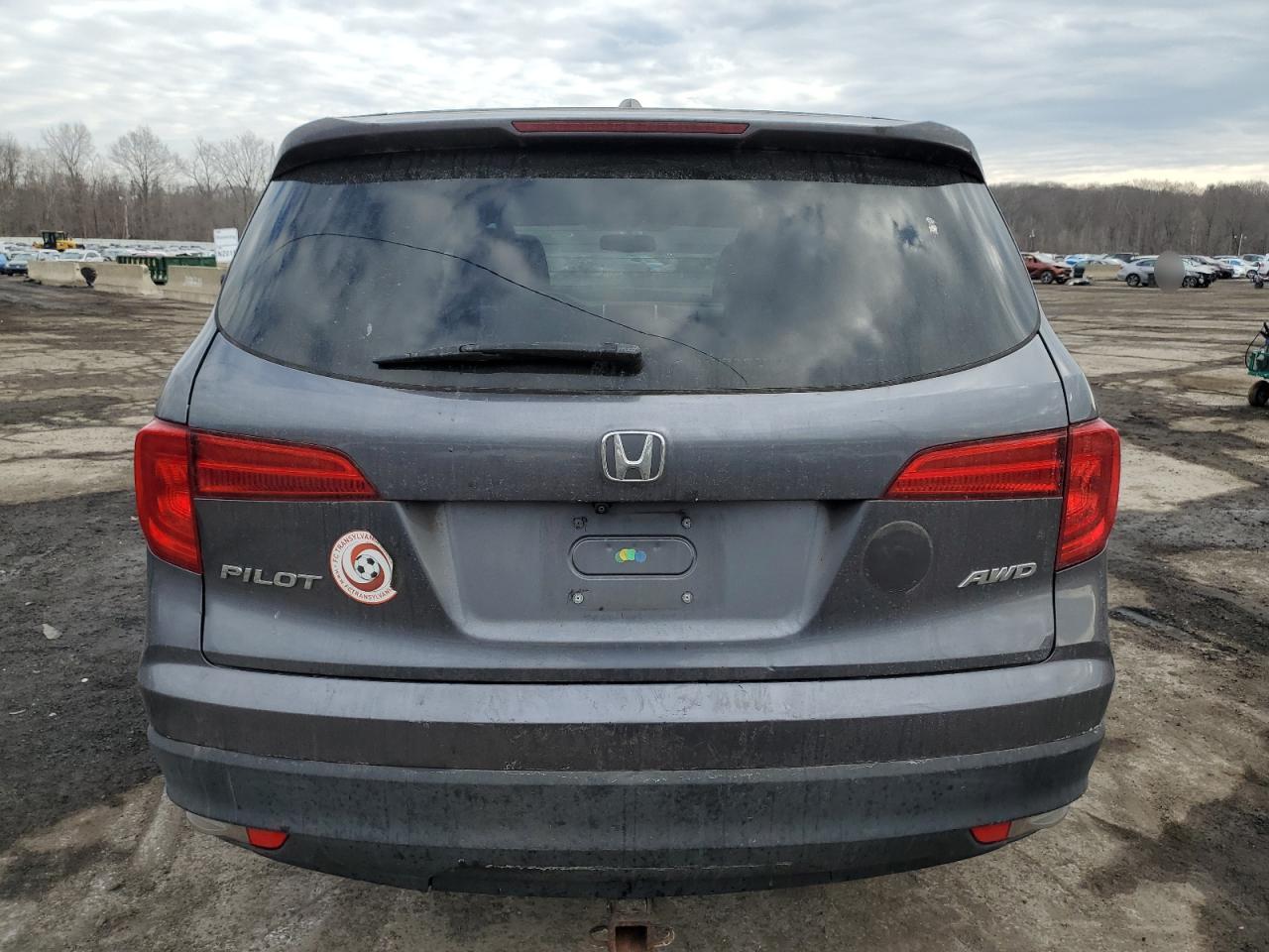 2016 Honda Pilot VIN 5FNYF6H79GB112460 Copart auction photo, front end / minor dent/scratches damage thumbnail 6