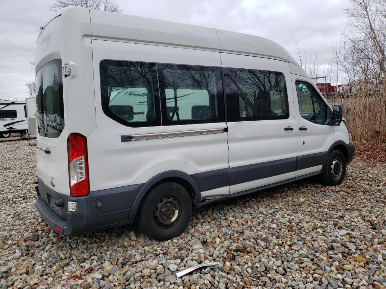 2015 Ford Transit VIN 1FDZX2XM5FKA67810 Copart auction photo, front end / side damage thumbnail 3