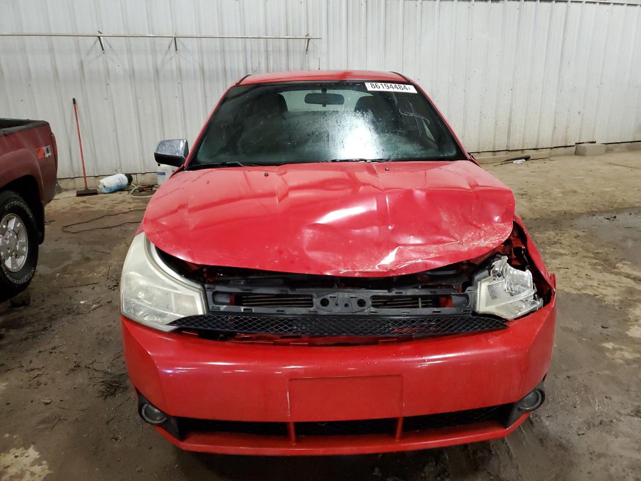 2008 Ford Focus VIN 1FAHP35N08W223979 Copart auction photo, side / front end damage thumbnail 5