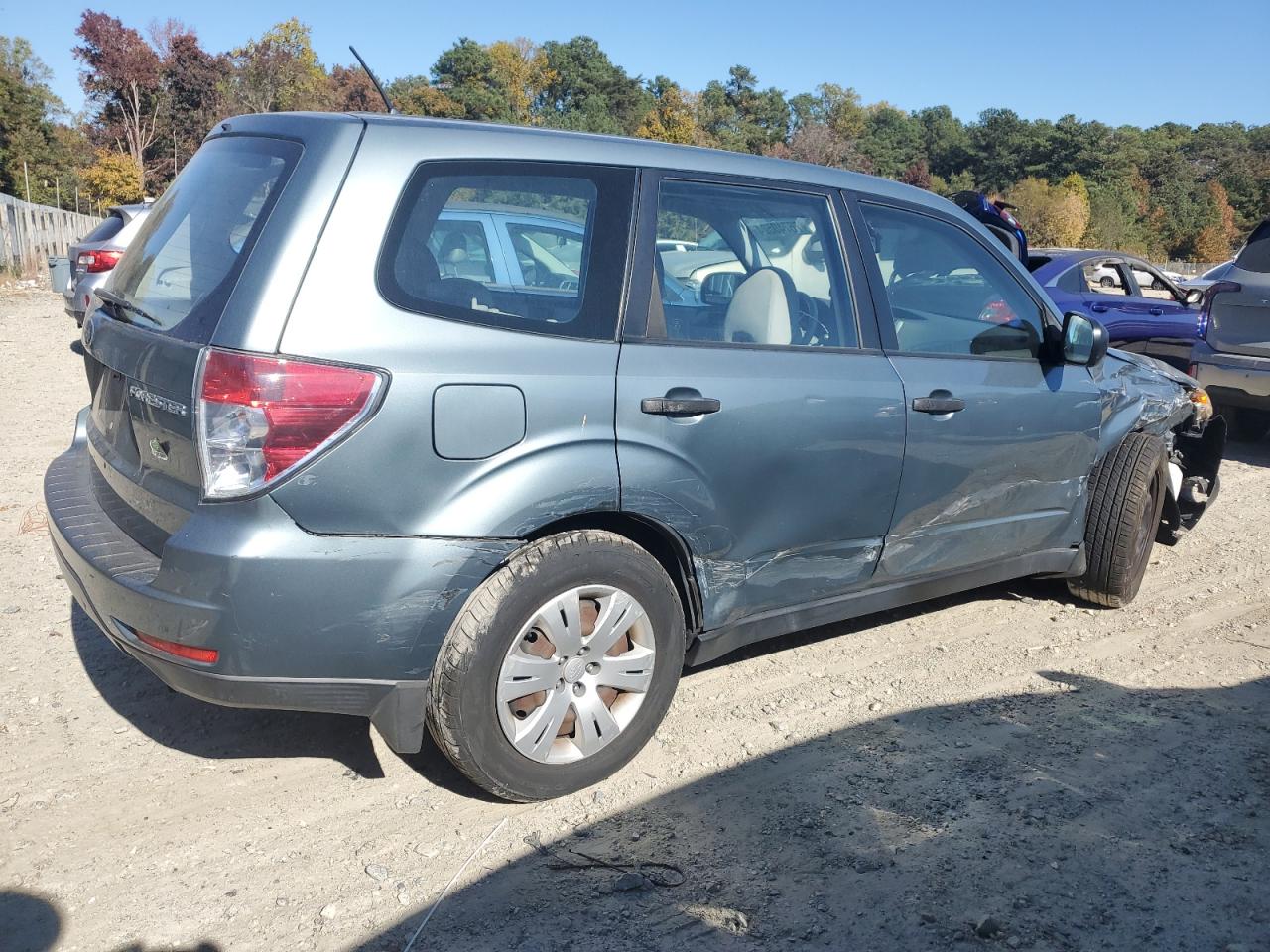 2009 Subaru Forester VIN JF2SH61679G736852 Copart auction photo, undercarriage / all over damage thumbnail 3