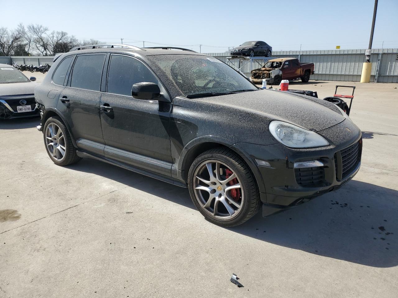 2008 Porsche Cayenne VIN WP1AD29P58LA74673 Copart auction photo, rear end / hail damage thumbnail 4