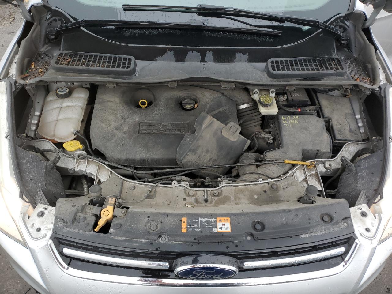 2013 Ford Escape VIN 1FMCU9H9XDUB53438 Copart auction photo, undercarriage damage thumbnail 13