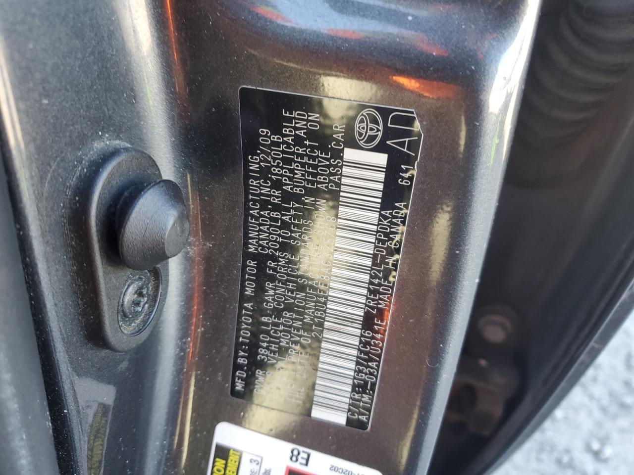 2010 Toyota Corolla VIN 2T1BU4EE8AC325768 Copart auction photo, rear end / minor dent/scratches damage thumbnail 14