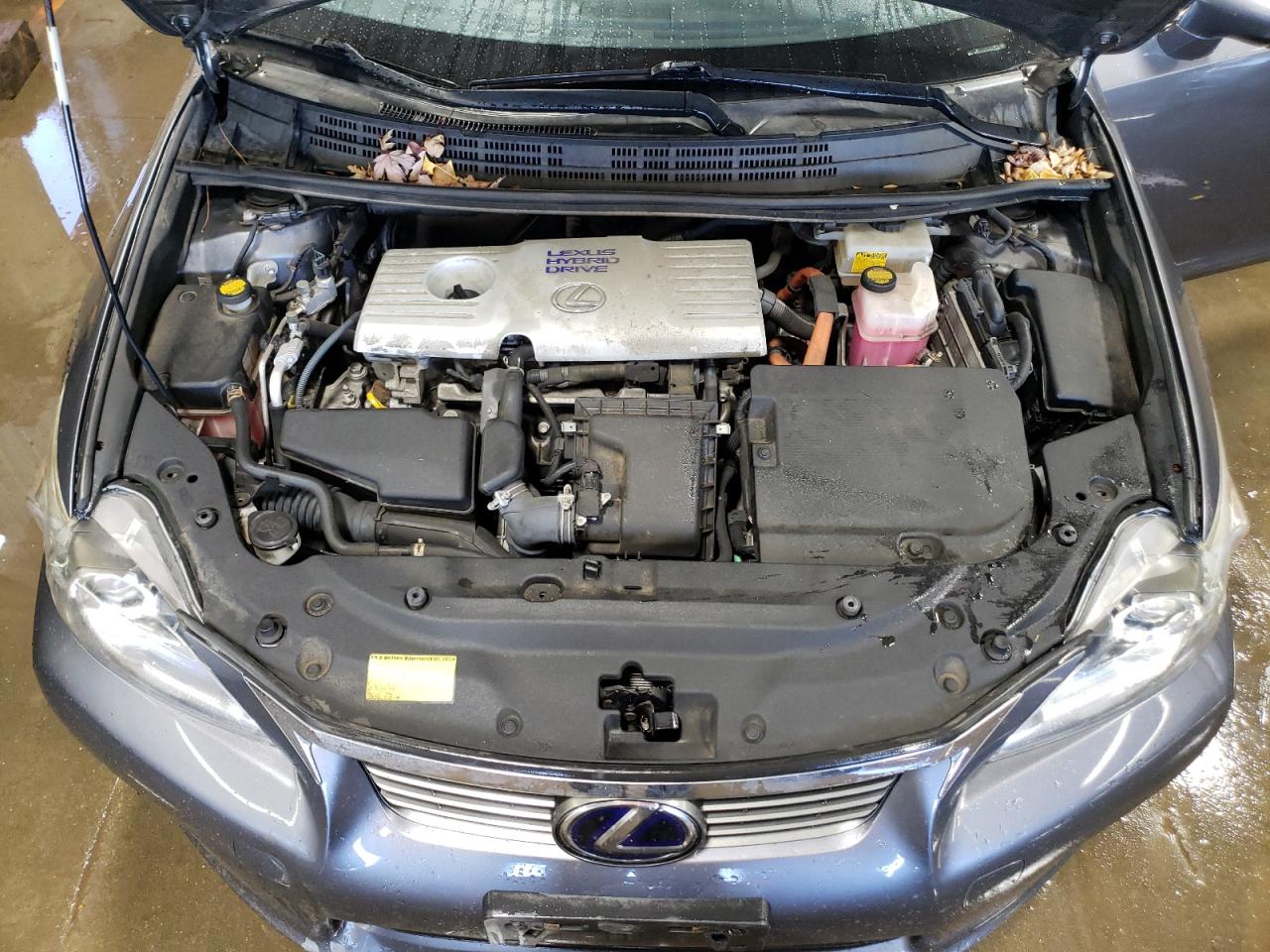2012 Lexus CT VIN JTHKD5BH3C2106186 Copart auction photo, rear end damage thumbnail 11