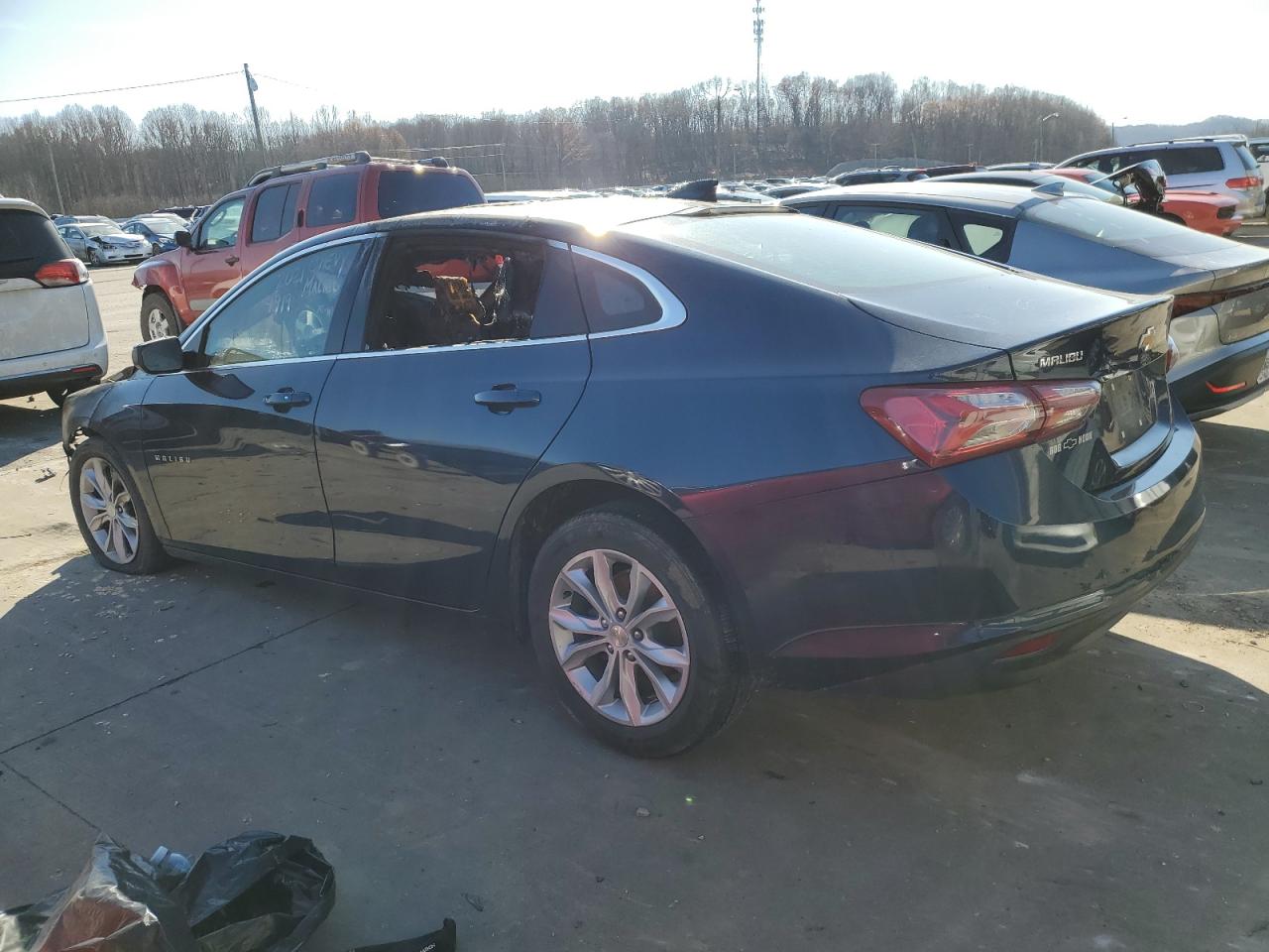 2021 Chevrolet Malibu VIN 1G1ZD5ST1MF054919 Copart auction photo, burn / all over damage thumbnail 2