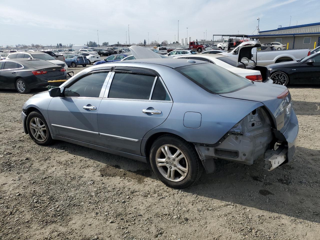 2007 Honda Accord VIN 1HGCM56757A039224 Copart auction photo, front end / rear end damage thumbnail 2