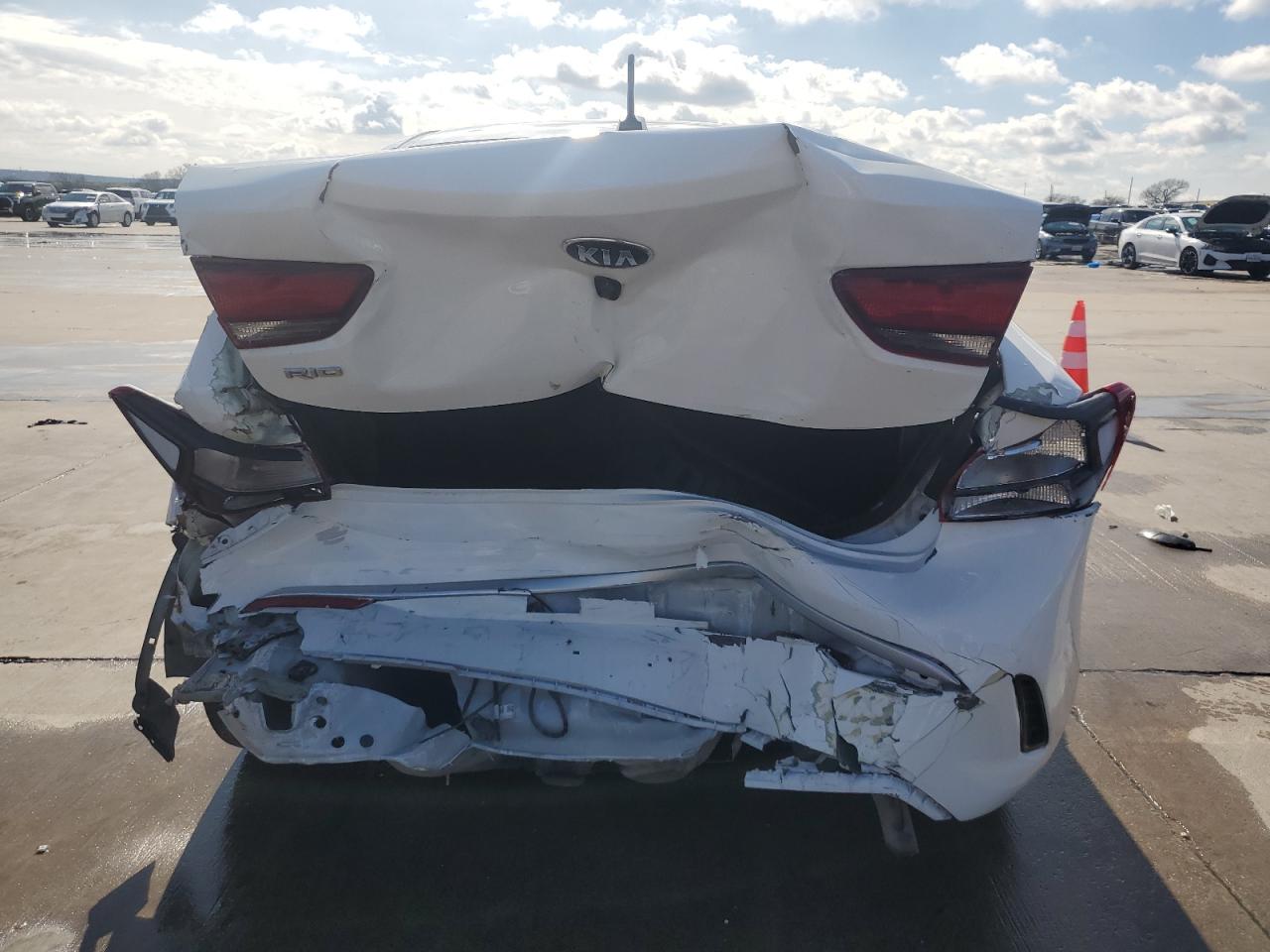 2021 KIA Rio VIN 3KPA24AD3ME378902 Copart auction photo, rear end damage thumbnail 6