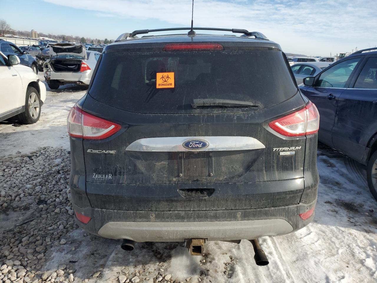 2014 Ford Escape VIN 1FMCU9J96EUB60785 Copart auction photo, front end damage thumbnail 6