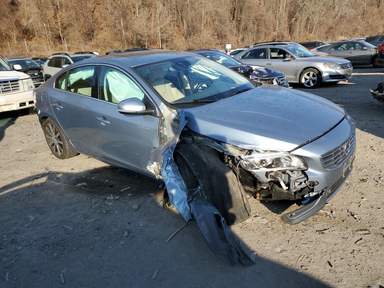 2017 Volvo S60 VIN LYV402TK7HB152026 Copart auction photo, all over / undercarriage damage thumbnail 4