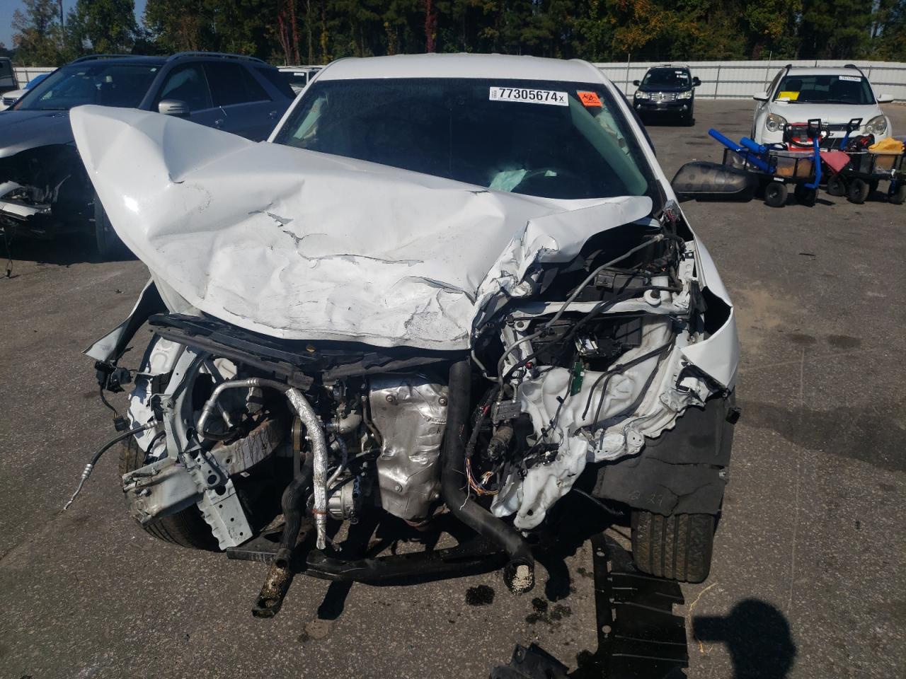 2020 Chevrolet Equinox VIN 3GNAXHEV2LS647880 Copart auction photo, front end / frame damage damage thumbnail 5