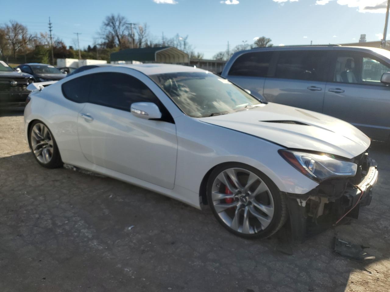 2015 Hyundai Genesis VIN KMHHU6KJ2FU130584 Copart auction photo, front end damage thumbnail 4