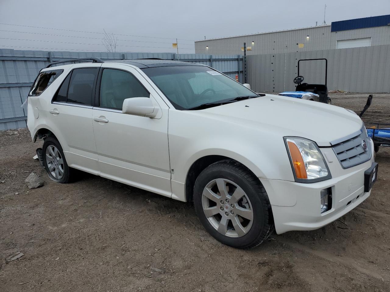 2007 Cadillac SRX VIN 1GYEE637570185220 Copart auction photo, rear end damage thumbnail 4