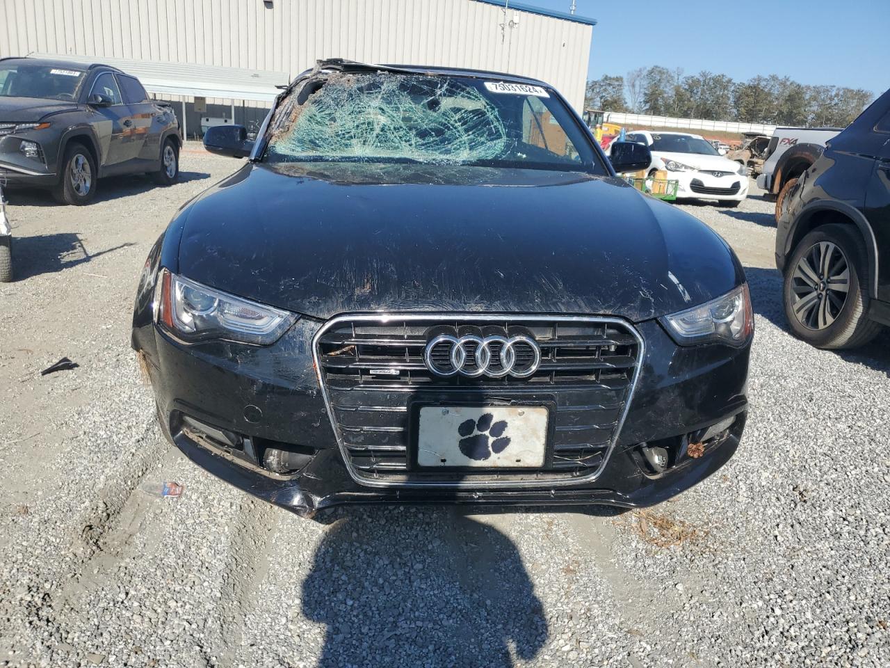 2016 Audi A5 VIN WAUD2AFHXGN005747 Copart auction photo, top/roof damage thumbnail 5