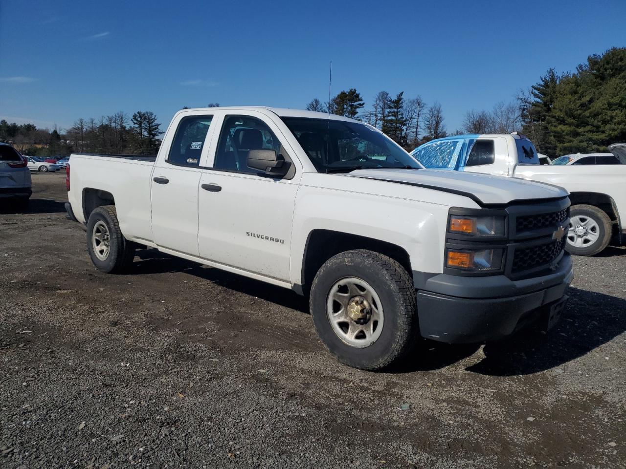 2014 Chevrolet Silverado VIN 1GCRCPEH7EZ332963 Copart auction photo, side / front end damage thumbnail 4
