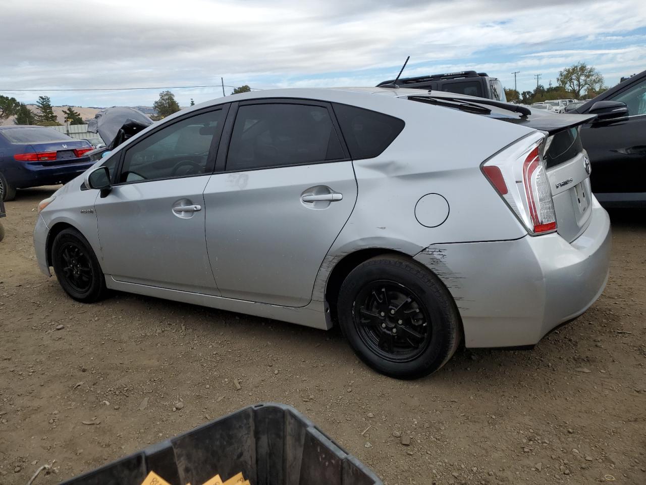 2014 Toyota Prius VIN JTDKN3DU6E1763375 Copart auction photo, all over damage thumbnail 2