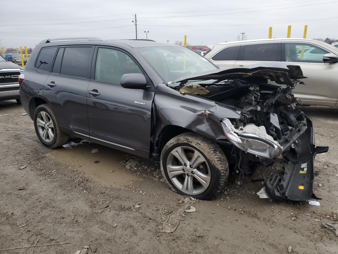 2009 Toyota Highlander VIN JTEES43A492121820 Copart auction photo, front end / minor dent/scratches damage thumbnail 4