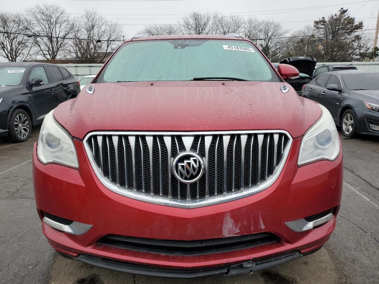 2014 Buick Enclave VIN 5GAKRBKD5EJ165927 Copart auction photo, front end / side damage thumbnail 5
