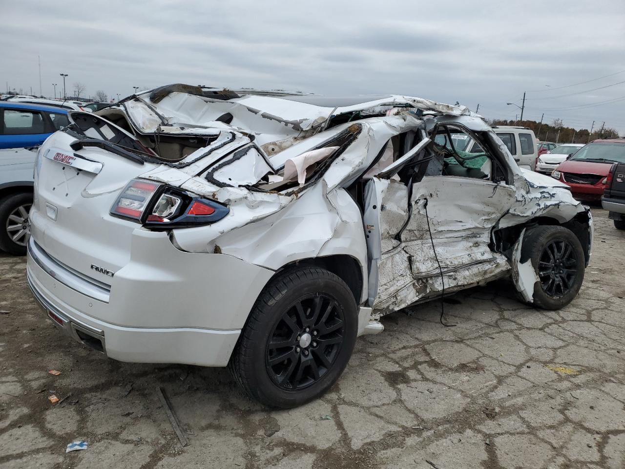 2016 GMC Acadia VIN 1GKKVTKDXGJ109375 Copart auction photo, all over damage thumbnail 3