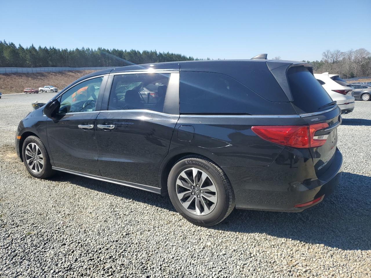 2021 Honda Odyssey VIN 5FNRL6H73MB027610 Copart auction photo, side damage thumbnail 2