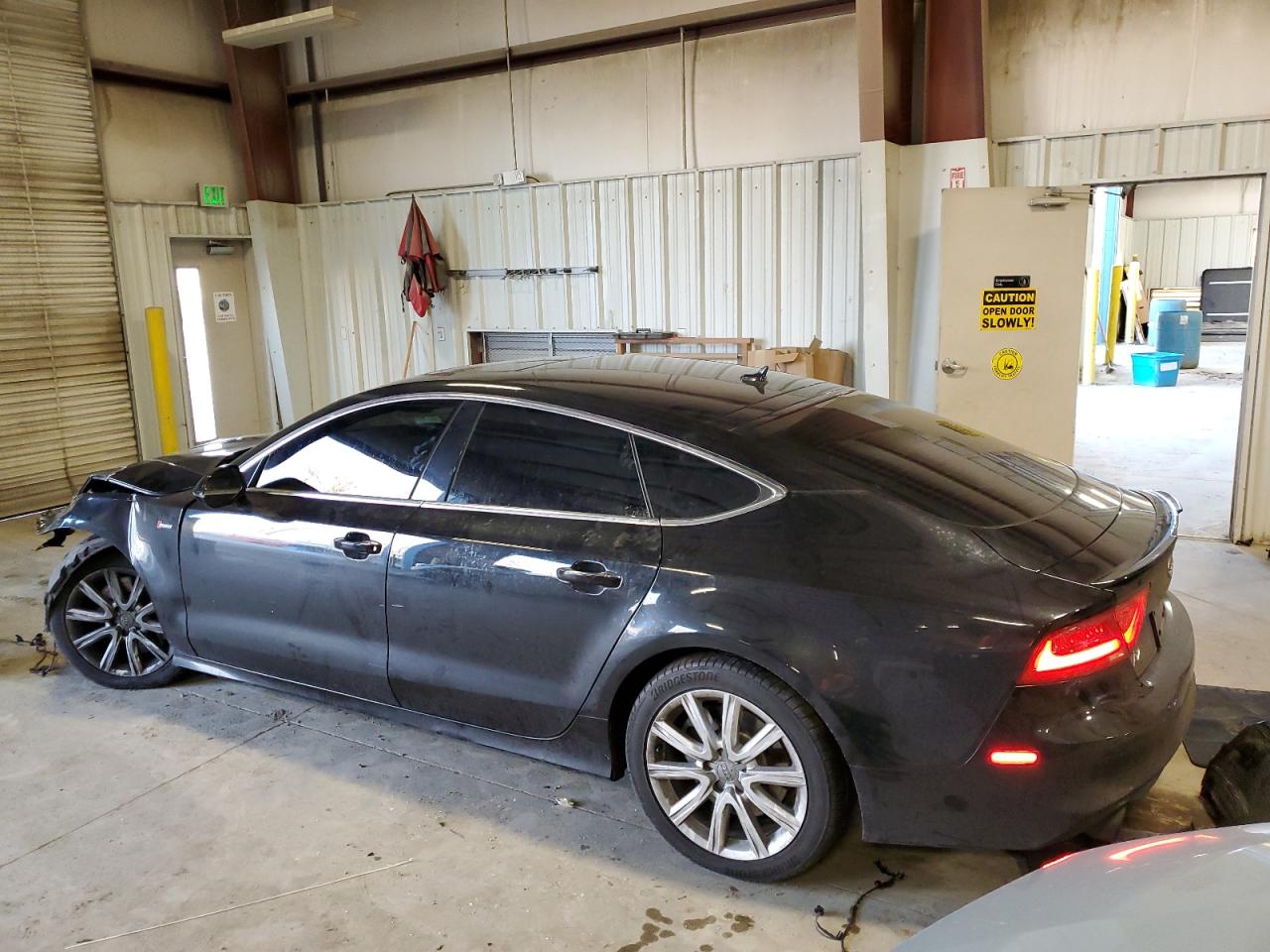 2014 Audi A7 VIN WAU2GAFC5EN017492 Copart auction photo, front end / side damage thumbnail 2