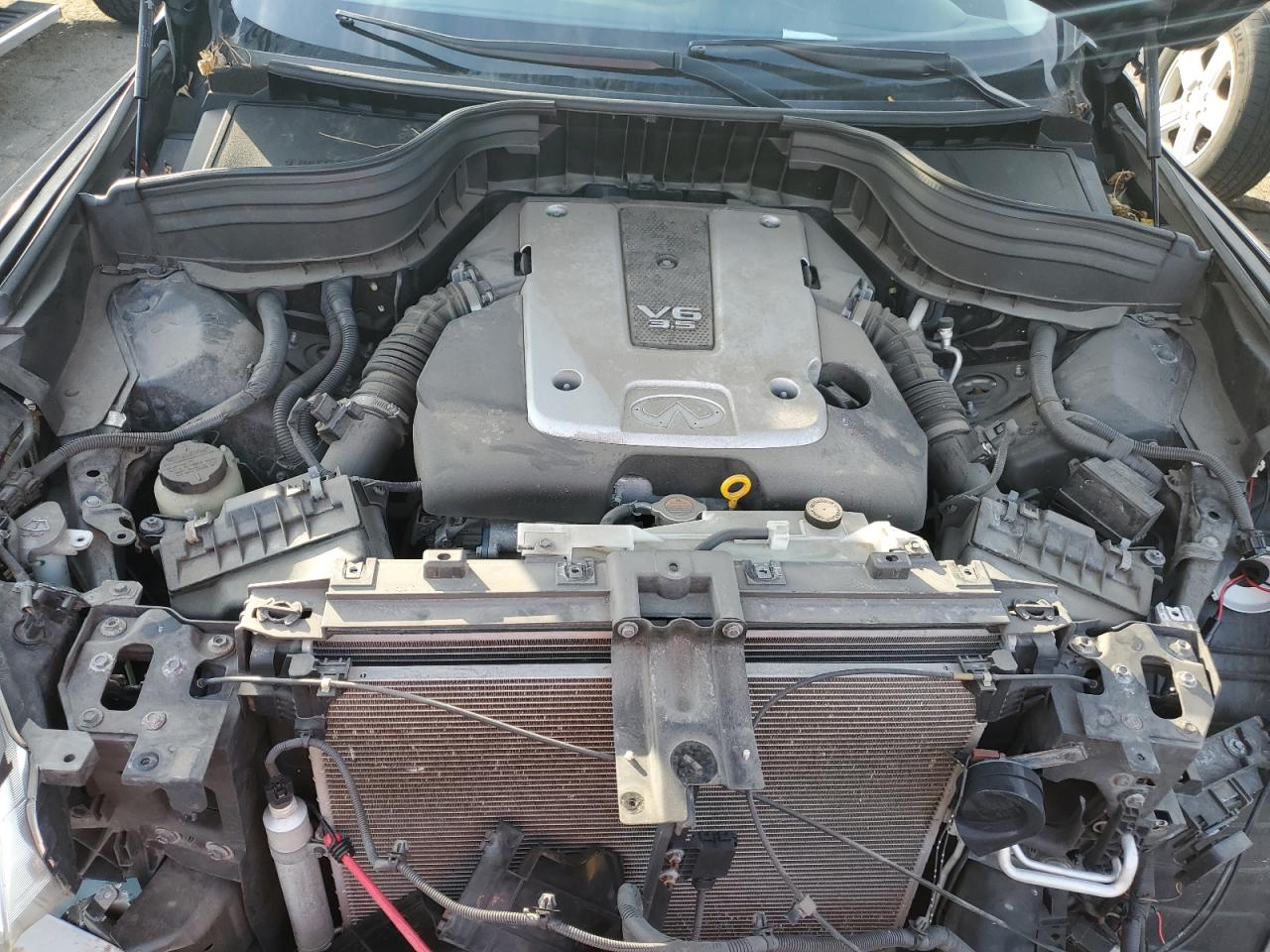 2012 Infiniti EX VIN JN1AJ0HR7CM452676 Copart auction photo, front end damage thumbnail 12