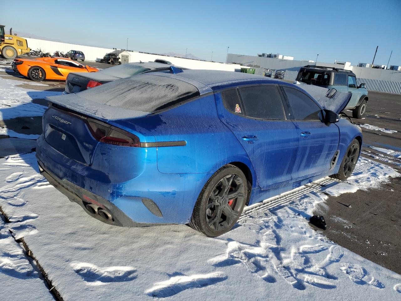 2018 KIA Stinger VIN KNAE35LC2J6035585 Copart auction photo, front end damage thumbnail 3