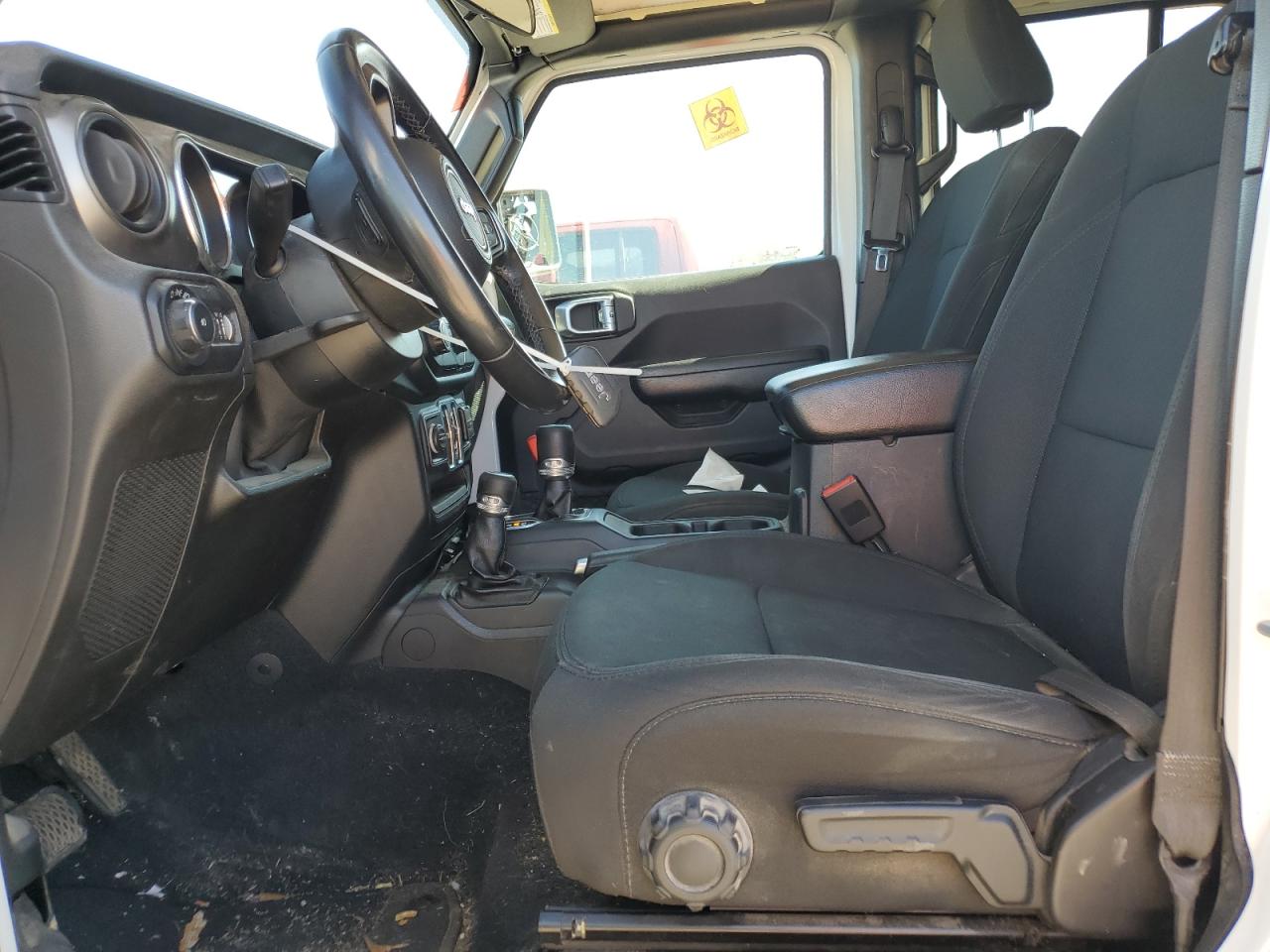 2019 Jeep Wrangler VIN 1C4HJXDN4KW592078 Copart auction photo, side / front end damage thumbnail 7