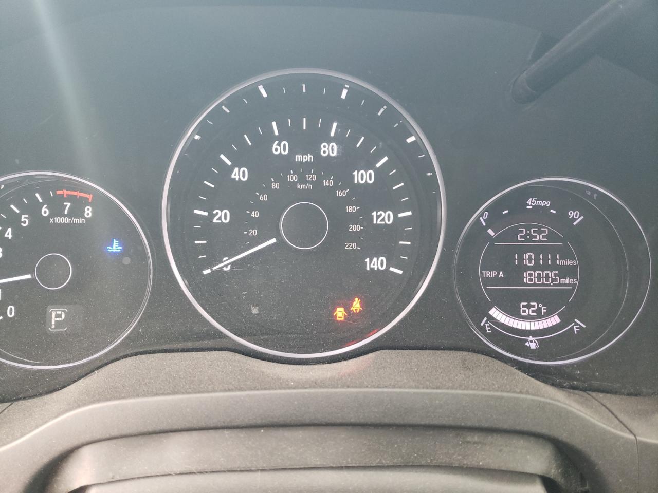 2018 Honda HR-V VIN 3CZRU5H56JM721621 Copart auction photo, front end damage thumbnail 9