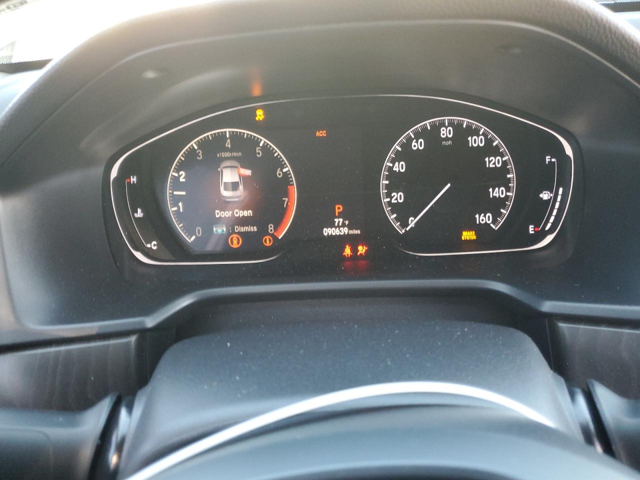 2018 Honda Accord VIN 1HGCV1F44JA242186 Copart auction photo, side damage thumbnail 9