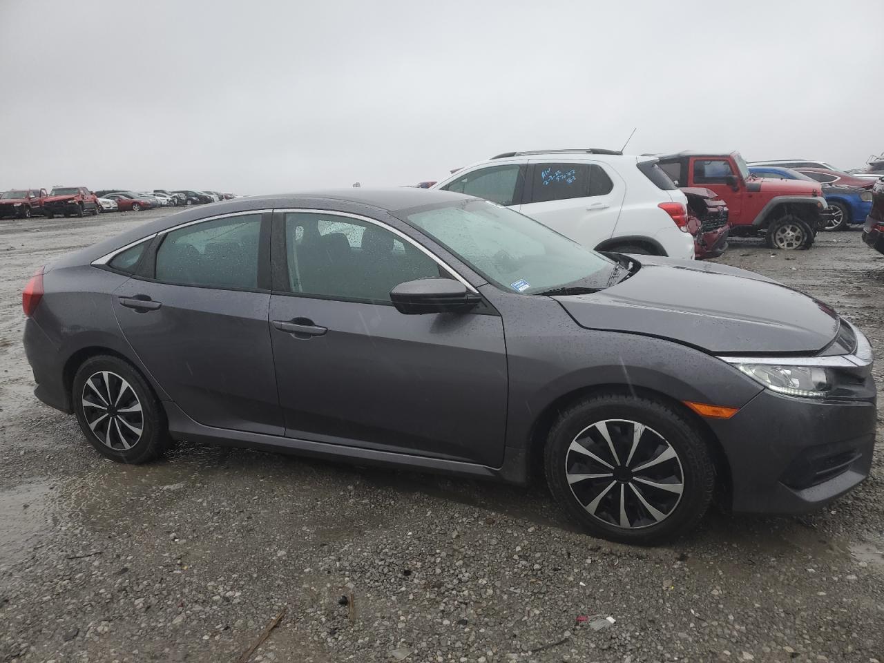 2016 Honda Civic VIN 19XFC2F56GE201385 Copart auction photo, rear end / side damage thumbnail 4