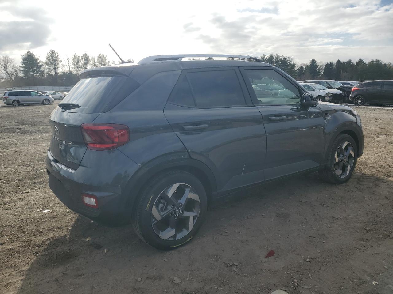 2023 Hyundai Venue VIN KMHRC8A38PU256830 Copart auction photo, front end / top/roof damage thumbnail 3