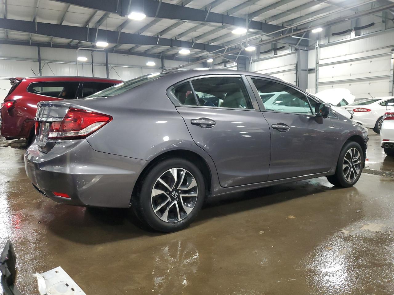 2014 Honda Civic VIN 2HGFB2F81EH546212 Copart auction photo, front end damage thumbnail 3