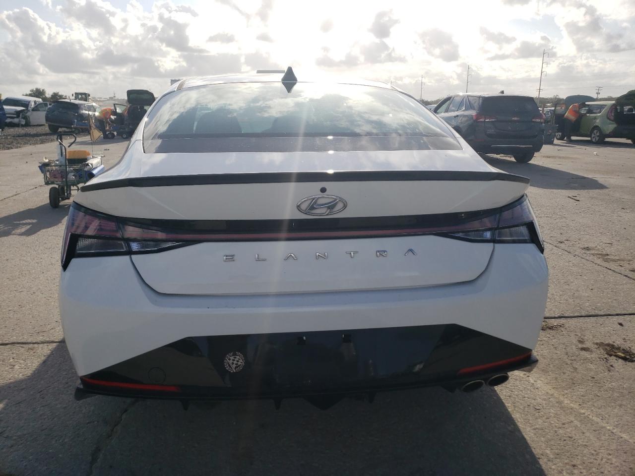 2022 Hyundai Elantra VIN KMHLR4AFXNU370266 Copart auction photo, water/flood damage thumbnail 6