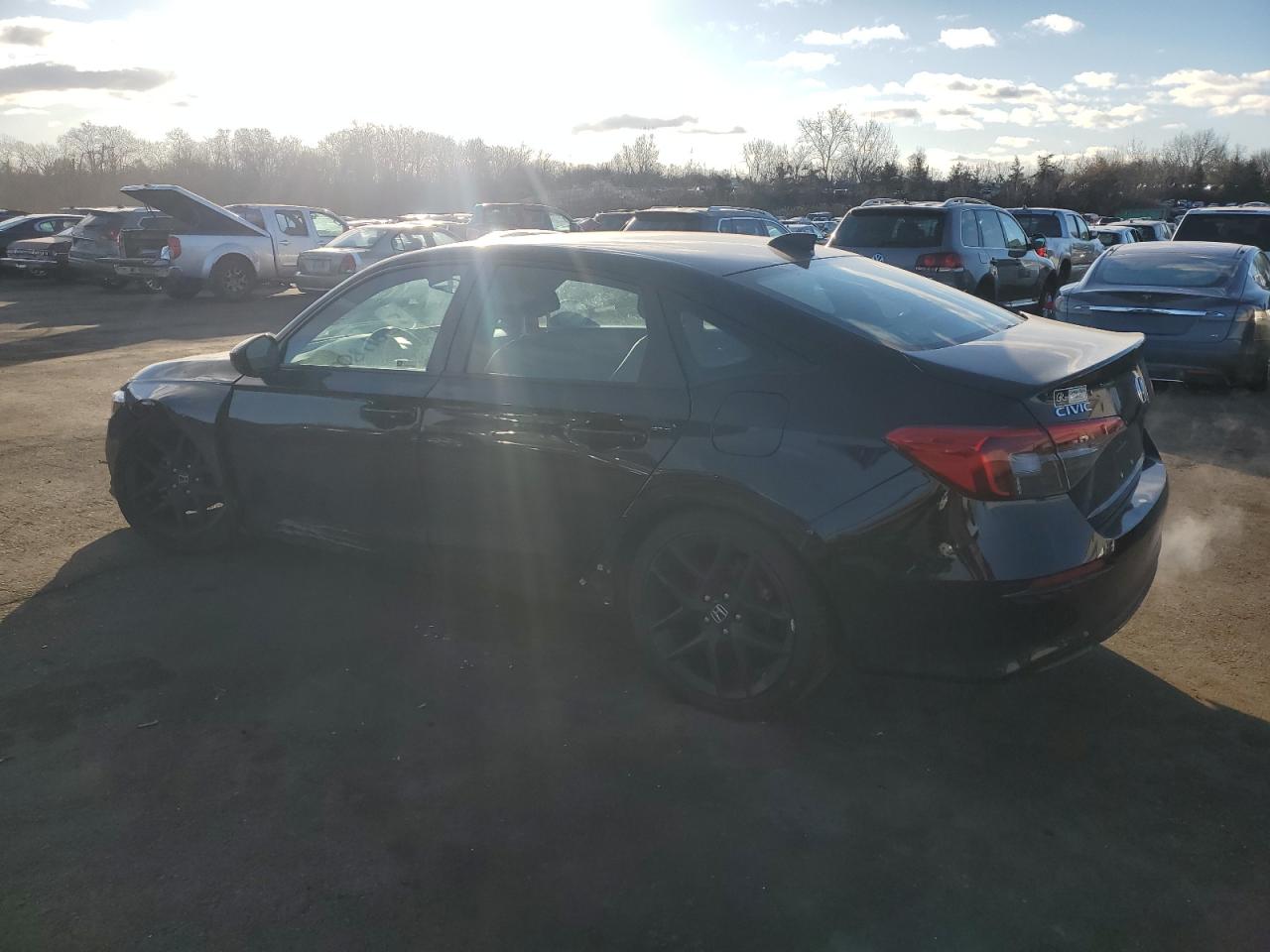 2023 Honda Civic VIN 2HGFE2F55PH548139 Copart auction photo, side / undercarriage damage thumbnail 2