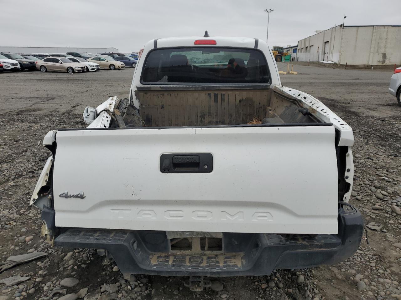 2022 Toyota Tacoma VIN 3TYSX5ENXNT017211 Copart auction photo, rollover damage thumbnail 6
