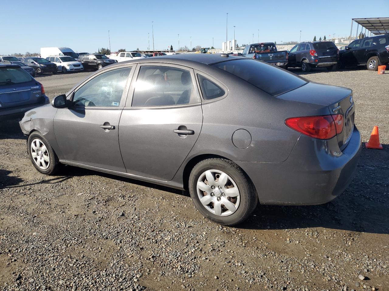2007 Hyundai Elantra VIN KMHDU46D87U252990 Copart auction photo, front end damage thumbnail 2