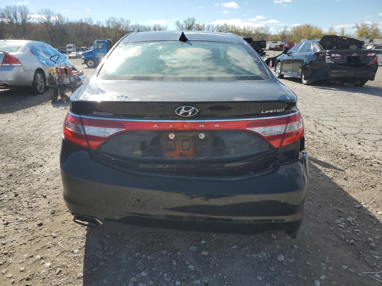 2015 Hyundai Azera VIN KMHFH4JG6FA494952 Copart auction photo, rear end / side damage thumbnail 6
