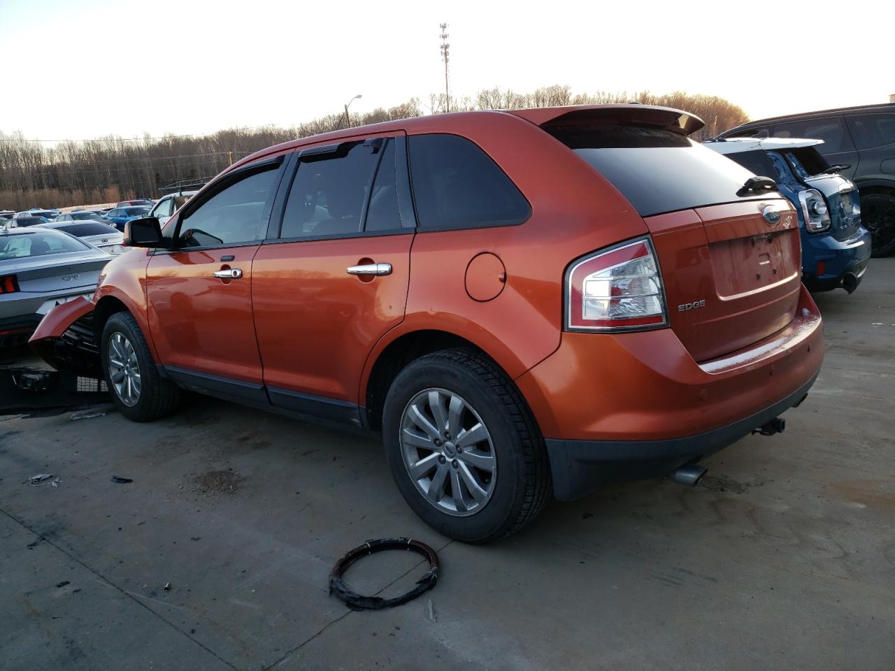 2007 Ford Edge VIN 2FMDK49C97BA88129 Copart auction photo, front end / rear end damage thumbnail 2