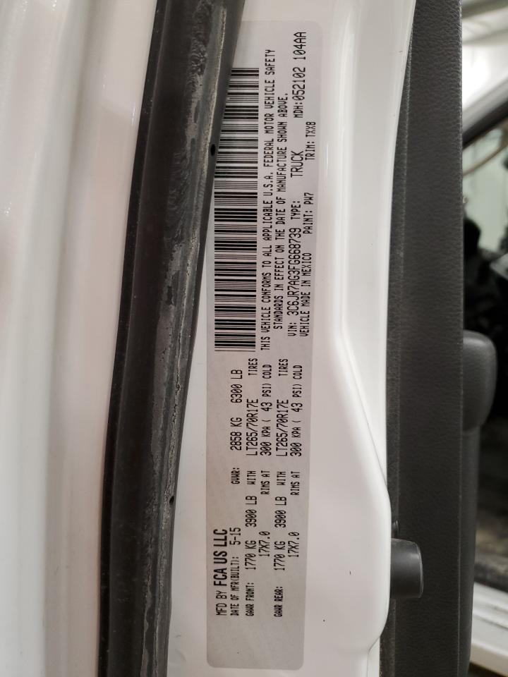 2015 RAM 1500 VIN 3C6JR7AG3FG668739 Copart auction photo, minor dent/scratches damage thumbnail 12