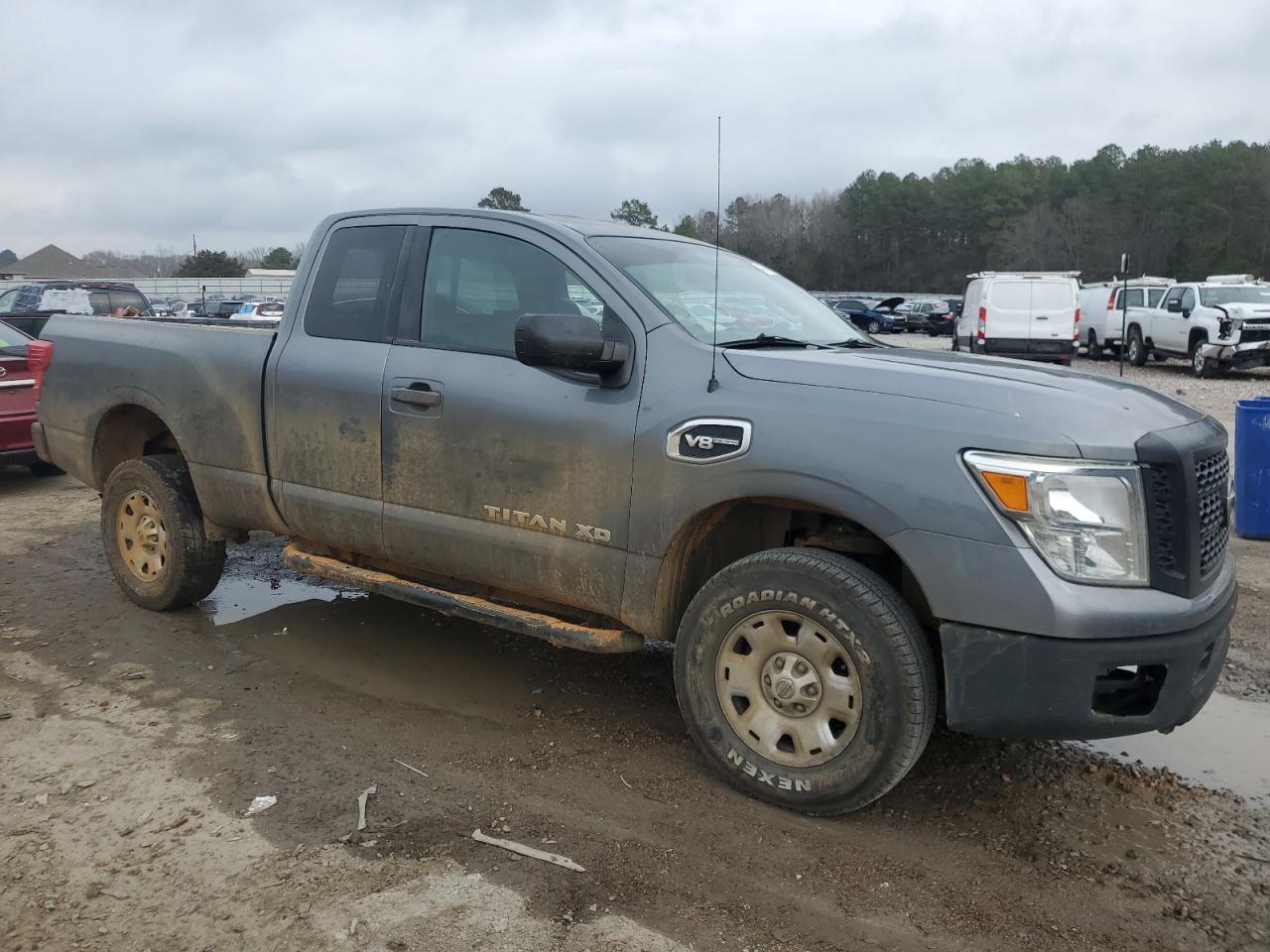 2018 Nissan Titan VIN 1N6AA1C35JN511041 Copart auction photo, rear end / side damage thumbnail 4