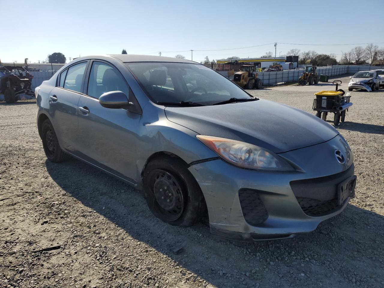 2013 Mazda 3 VIN JM1BL1TG3D1733254 Copart auction photo, front end / side damage thumbnail 4