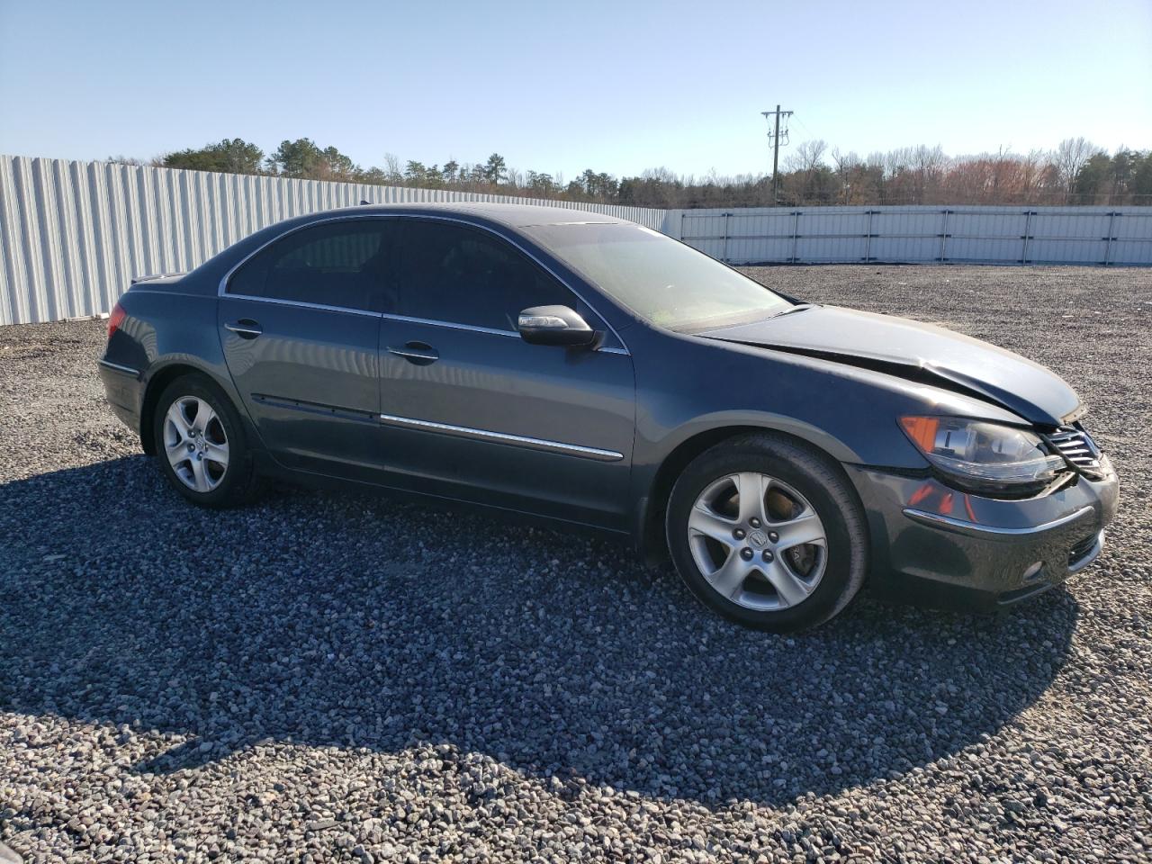 2005 Acura RL VIN JH4KB16595C009683 Copart auction photo, front end / side damage thumbnail 4