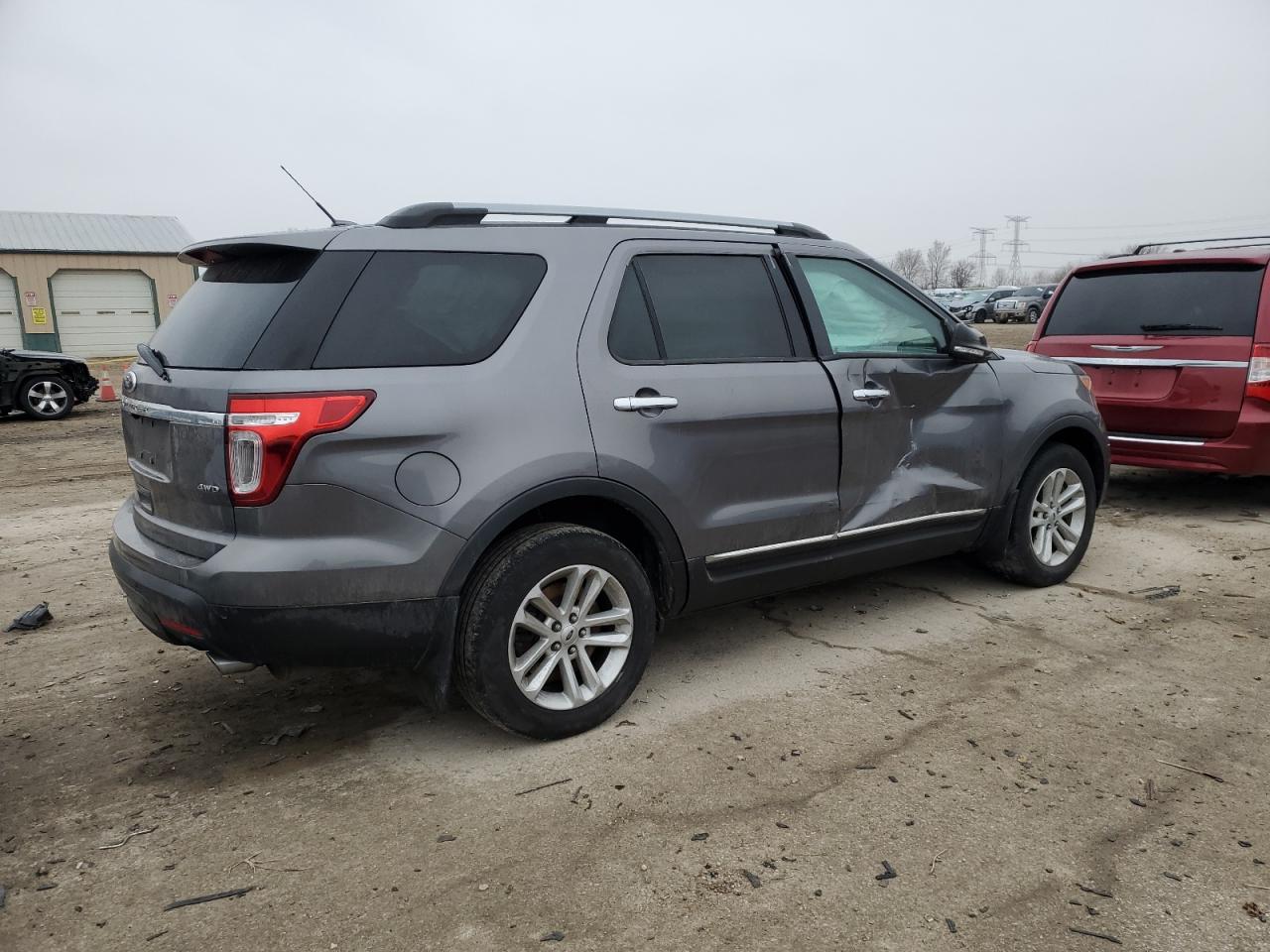 2013 Ford Explorer VIN 1FM5K8D84DGC68783 Copart auction photo, side damage thumbnail 3