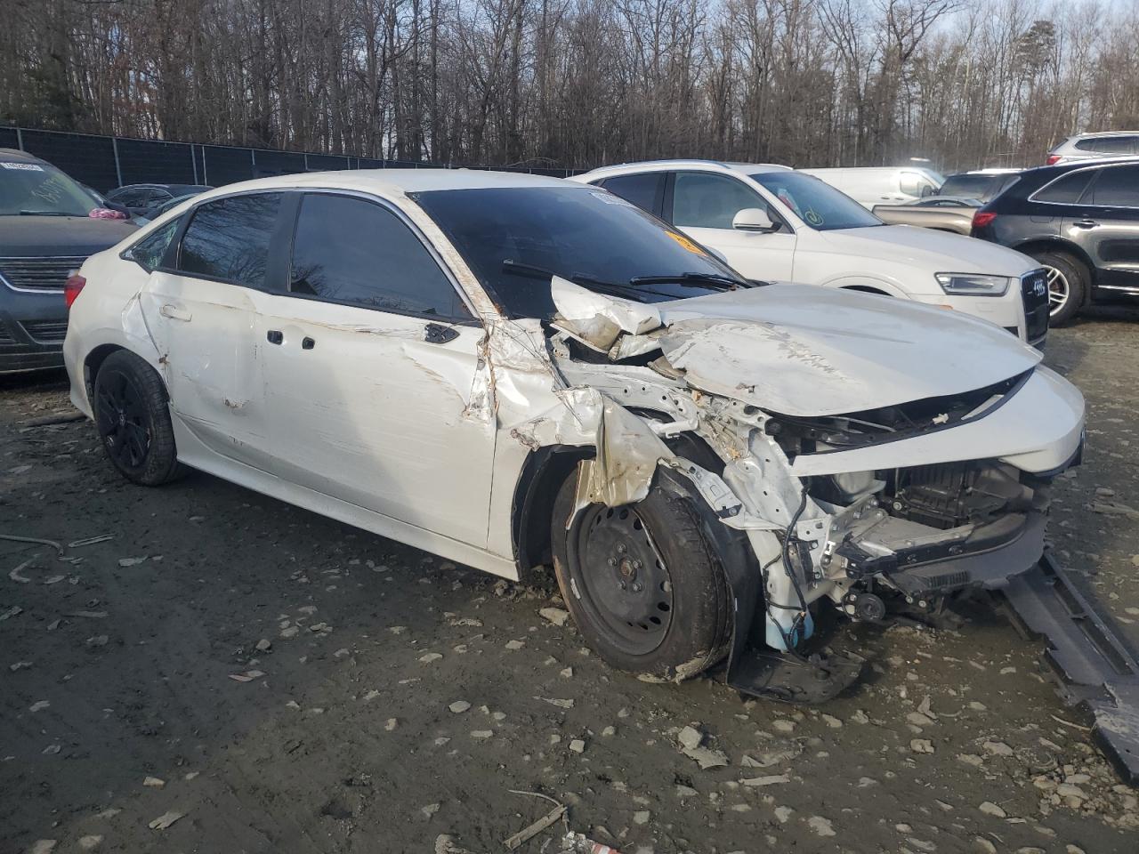 2022 Honda Civic VIN 2HGFE2F2XNH527306 Copart auction photo, all over damage thumbnail 4