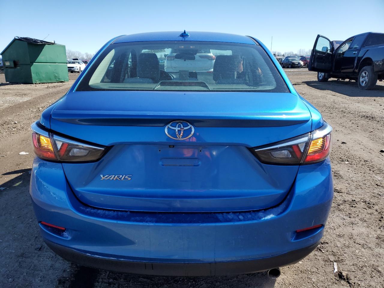 2019 Toyota Yaris VIN 3MYDLBYV1KY523199 Copart auction photo, side / rear end damage thumbnail 6