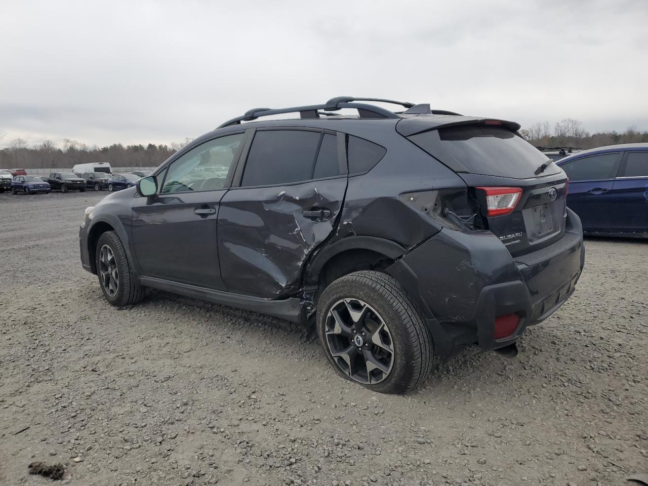 2018 Subaru XV VIN JF2GTADC5JH241038 Copart auction photo, side / rear end damage thumbnail 2