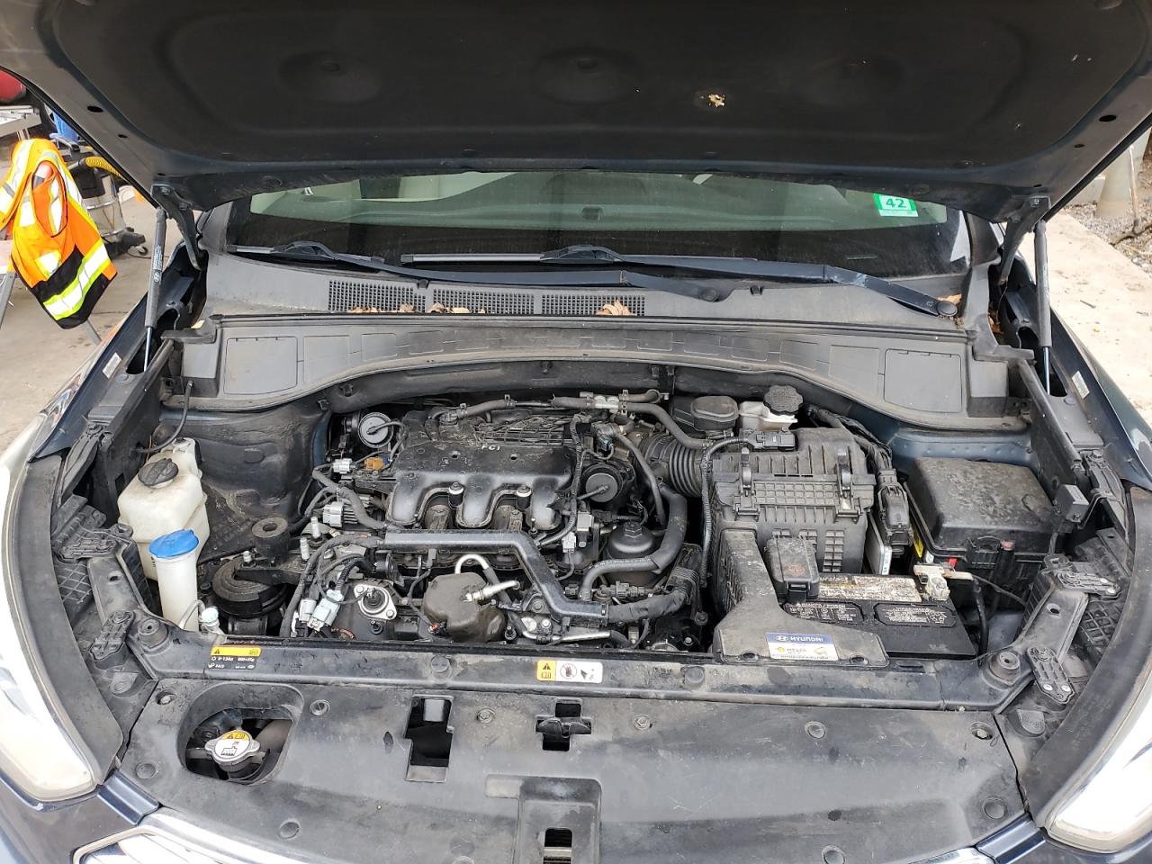 2015 Hyundai Santa Fe VIN KM8SN4HFXFU099398 Copart auction photo, undercarriage damage thumbnail 13