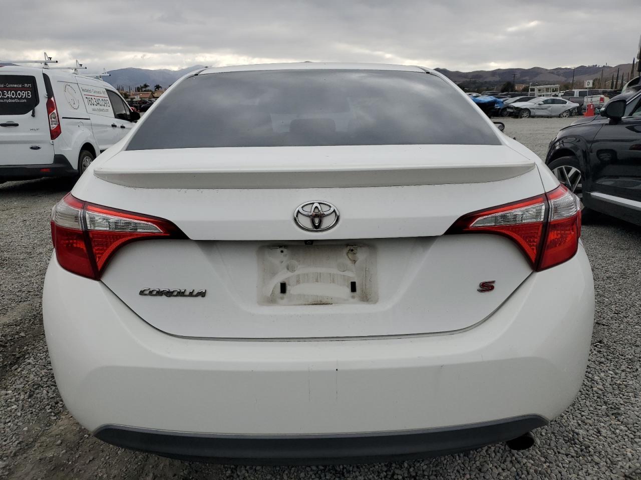 2014 Toyota Corolla VIN 2T1BURHE5EC095153 Copart auction photo, mechanical damage thumbnail 6